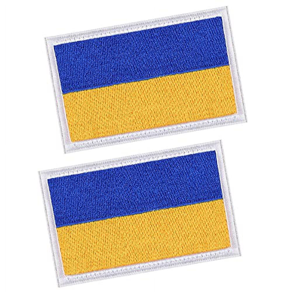 2 Pack Ukraine Flag Patches, 3"x 2" Ukraine Arm Band, Ukraine Armband