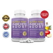 2 Pack Ultra Fast Pure Keto ACV Pills 1275mg Alternative to Gummies Dietary Supplement 120 Capsules