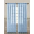 GoodGram® 2 Pack Ultra Luxurious High Thread Long Panel Drapes, Rod Pocket Sheer Voile Window