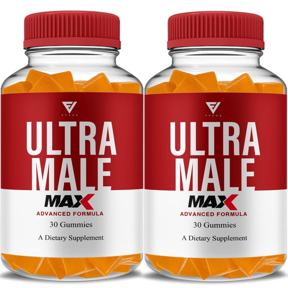 (2 Pack) Ultra Male Max Gummies Ultra Male Max Supplement (2 Month Supply)