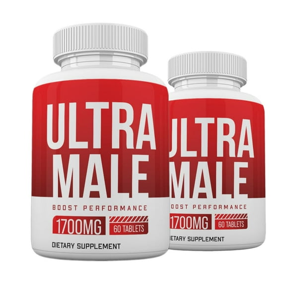 (2 Pack) Ultra Male Pills, Power Ultra Male Supplement Advanced Formula, 120 Count