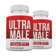 2 Pack Ultra Male Pills, Power Ultra Male Supplement Advanced Formula, 120 Count