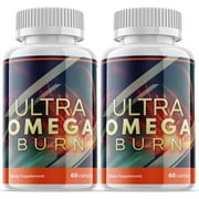 2 Pack Ultra Omega Burn - Keto Weight Loss Formula - Energy & Focus Boosting Dietary Supplements for Weight Management & Metabolism - Advanced Fat Burn Raspberry Ketones Pills - 120 Capsules