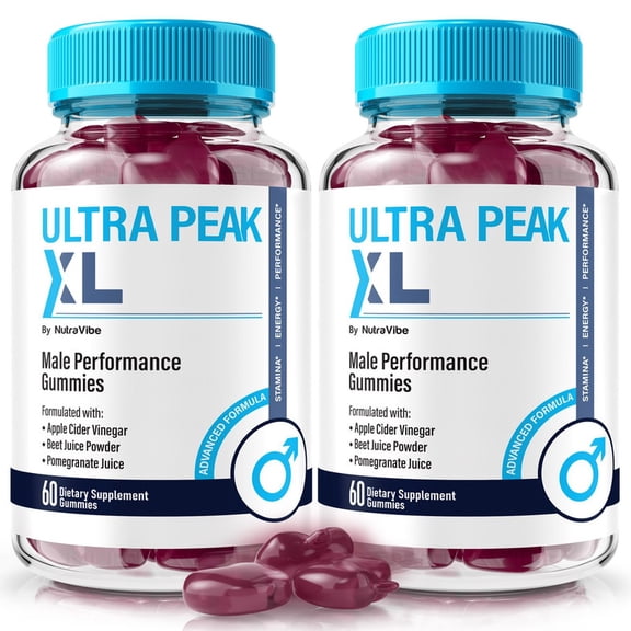 (2 Pack) Ultra Peak XL Gummies with a Natural Daily Blend for Energy & Wellness | Great-Tasting, Easy-to-Chew Gummies (120 Gummies)