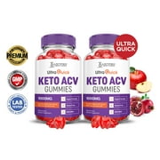 2 Pack Ultra Quick Keto ACV Gummies 1000MG Dietary Supplement 120 Gummys