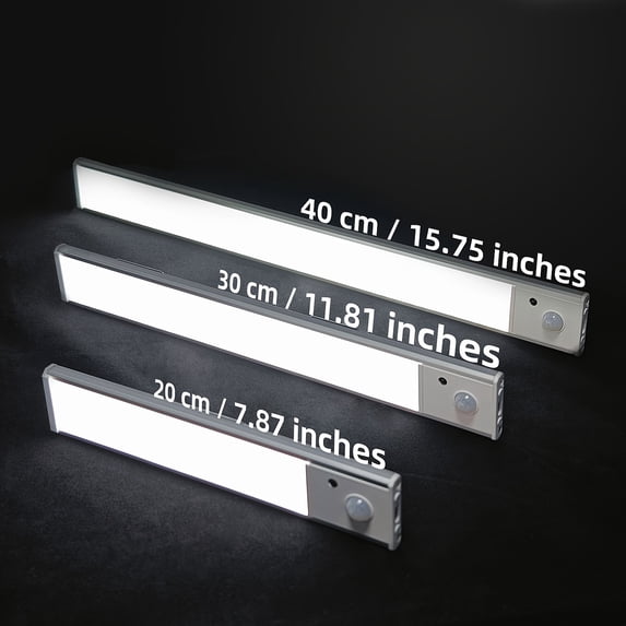 2-Pack Ultra Slim Motion Sensor Under Cabinet Lights, USB-C Rechargeable Wireless LED Closet Lights, 3 Color Modes, Battery Operated Under Counter Lighting for Kitchen, Closet, Living Room