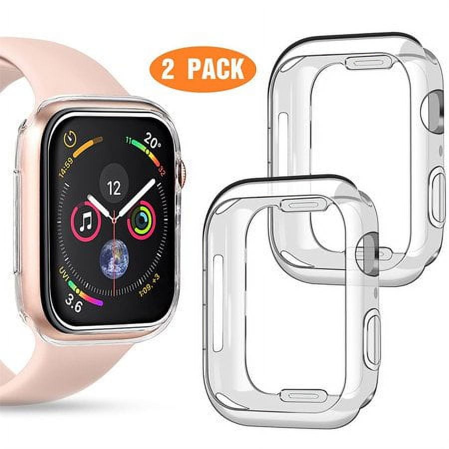 onn. 45mm Clear Protective Bumper Case for Apple Watch