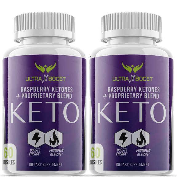 (2 Pack) Ultra X Boost Keto Diet Pills - Utilize Fat for Energy with Ketosis - Boost Energy & Focus, Manage Cravings, Support Metabolism - Supplement for Women and Men - 120 Capsules