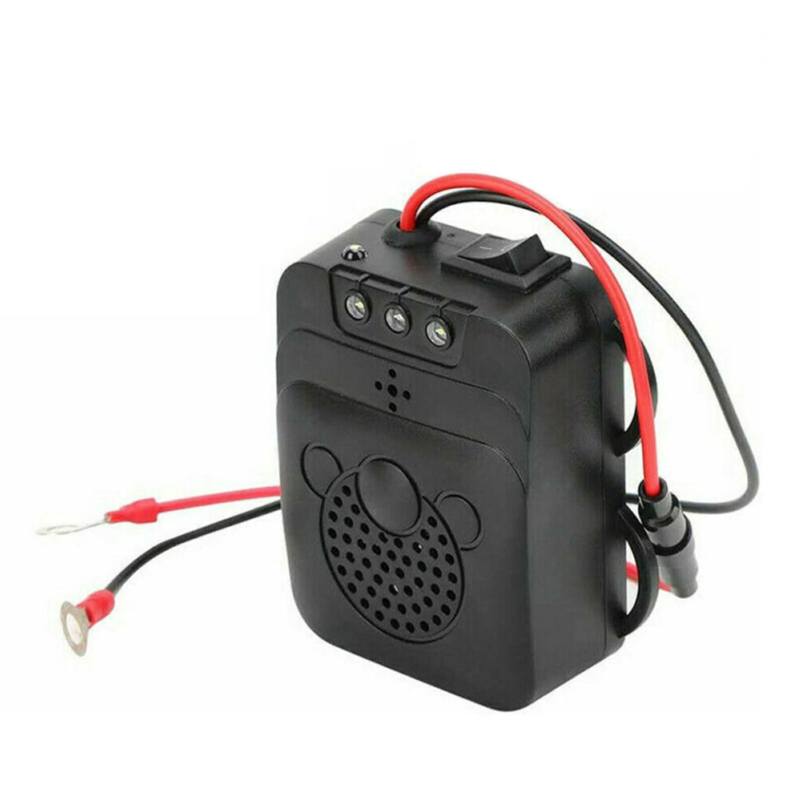 2-Pack Ultrasonic Mouse Repellers, Black Rodent Deterrent Devices with Speaker Design - Effective for Home, Warehouse, Office, Garage Pest Control, Battery-Powered (Note: Image Link Available)