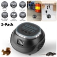 thumbnail image 1 of 2 Pack Ultrasonic Rodent Chaser Rat Repellent, Pest Driver Mouse Control Squirrel Repeller with 4 Modes 4-65KHz Strobe Light 4 Timer. Coverage for Rodent Mouse Rats Squirrels Bats, 1 of 9