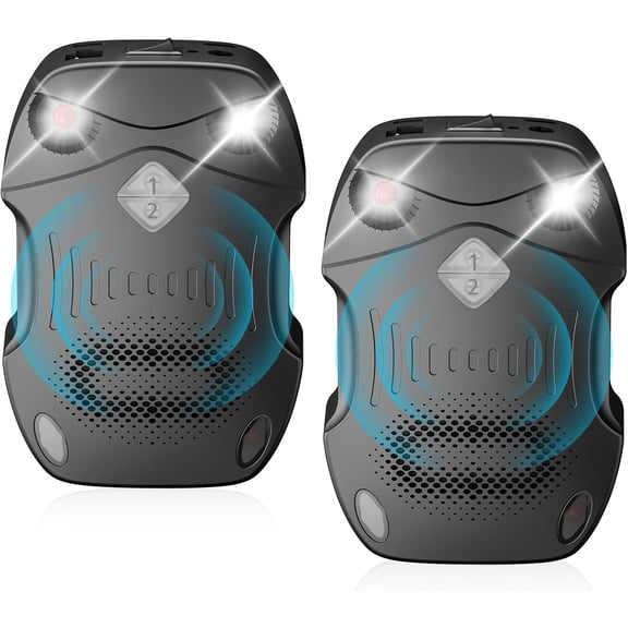 2 Pack Ultrasonic Rodent Repellent for Car Engines  12V/24V High-Efficiency Rat & Mouse Deterrent, Suitable for Cars, Trucks, RVs