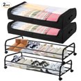 2 Pack Under Bed Storage Containers, Under Bed Shoe Storage With Wheels