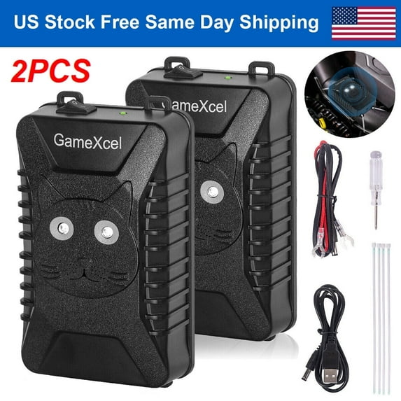 2 Pack Under Hood Animal Rodent Repeller - Ultrasonic Mouse Repellent for Car Engine - Pest Control - Mice Defense