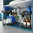 2 Pack Under Sink Organizer, 2 Tier Under Sink Organizers and Storage