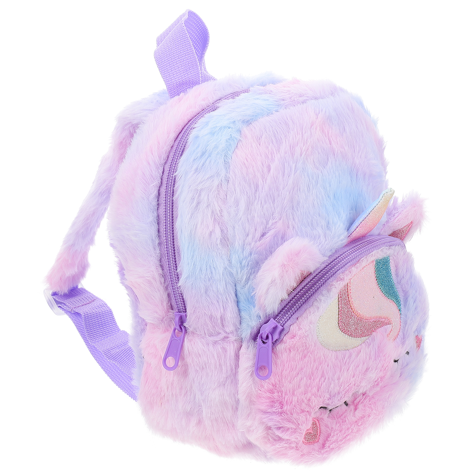 2 Pack Unicorn Backpack Book Baggies Kids Mini Child Purple Plush