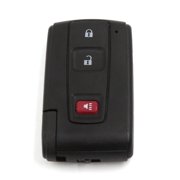 (2 Pack) Unique Bargains Keyless Entry Remote Key Fob Shell Case 3 BTN for 2004-2009 Prius