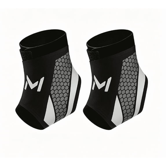 2-Pack Unisex Ankle Braces, Adjustable Lace-Up Ankle Socks, Basketball and Sports Ankle Stabilizers, Orthopedic Compression Sleeves for Plantar Fasciitis, Tendinitis, and Sprains,Gray