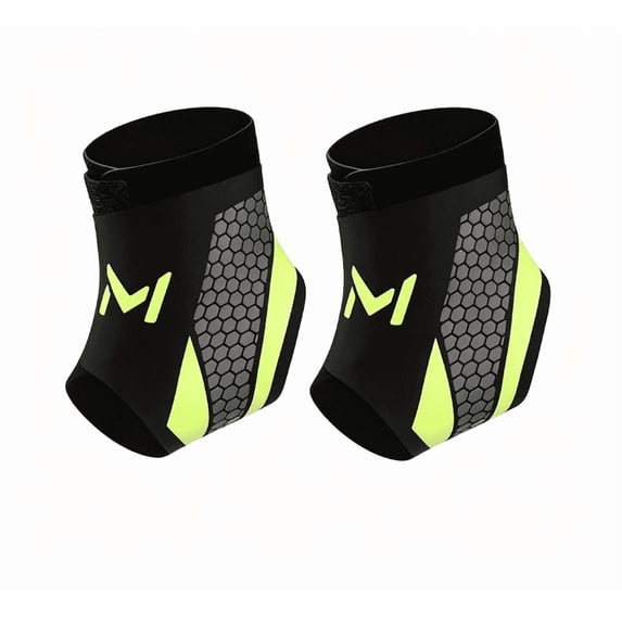 2-Pack Unisex Ankle Braces, Adjustable Lace-Up Ankle Socks, Basketball and Sports Ankle Stabilizers, Orthopedic Compression Sleeves for Plantar Fasciitis, Tendinitis, and Sprains,Gold