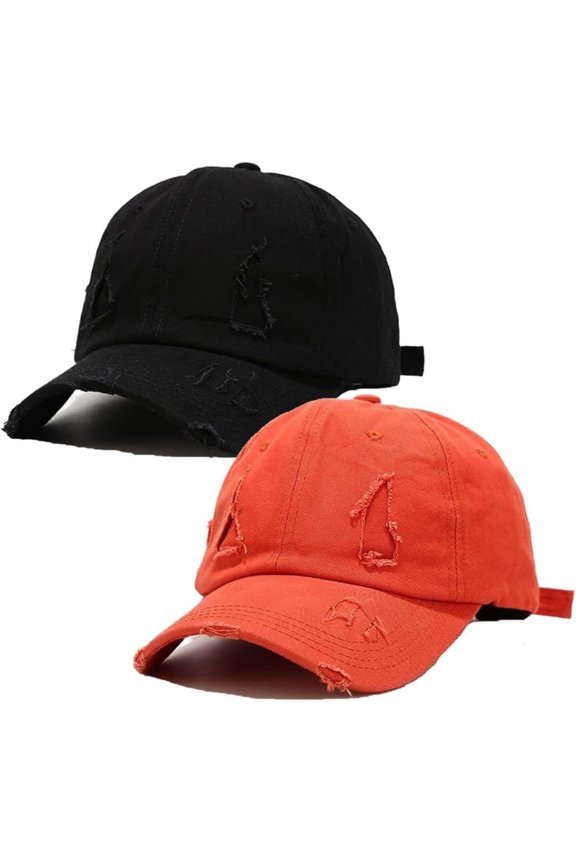 2 Pack Unisex Baseball Cap,Dad Golf Hats,Adjustable Polo Hat for Men Women
