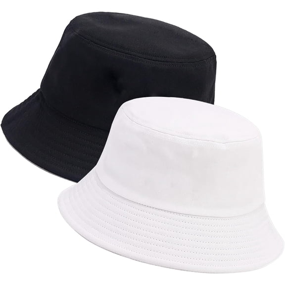 2 Pack Unisex Bucket Hat for Women Men Summer Beach Fishing Hat Sun Hat