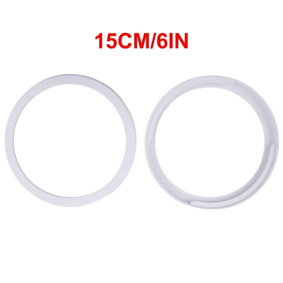 2-Pack Universal Air Conditioner Exhaust Pipe Snap Ring Connector 13/15CM Portable AC Hose Adapter White PVC Economical Durable Easy Install for Mobile Air Conditioners Home Cooling