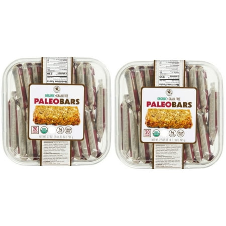 Universal Bakery Organic Grain Free PALEO BARS Individually Wrapped 27 Oz. 2-Pack