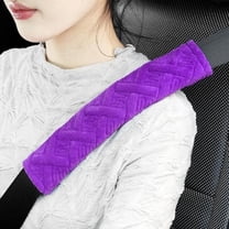 2-Pack Universal Car Seat Belt Pads Cover for A More Comfortable Driving, Seat Belt Shoulder Strap Covers Harness Pad for Car Interior Accessories(Purple)