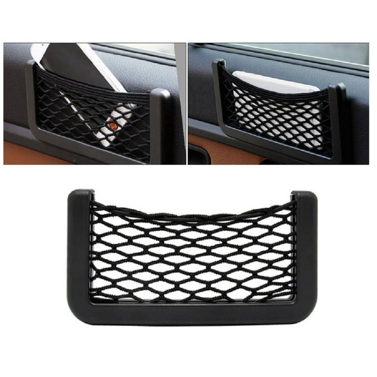 2-Pack Universal Car Storage Net Pouch – GPS & Phone Holder String Bag for  Organized and Accessible Driving Experience TIKA