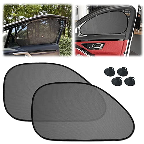 2 Pack Universal Car Window Shade for Baby,Kids,and Pets - Side Sun Visor,UV Rays Protection - Perfect for Van,SUV
