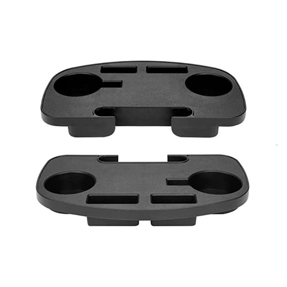 2 Pack Universal Cup Holder Zero-Gravity Chair Utility Tray Clip On Chair Table with Mobile Device Slot & Snack Tray