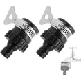 thumbnail image 1 of 2-Pack Universal Faucet Hose Adapter with Rubberized Grip - Perfect for Garden, Kitchen, and RV Water Connection, 1 of 7