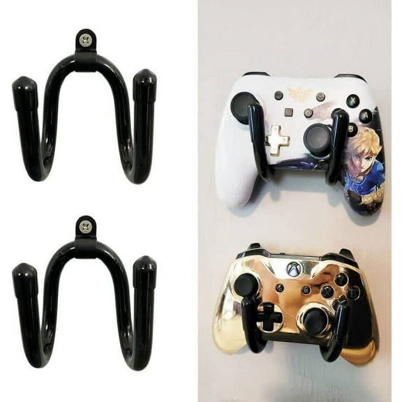 2 Pack Universal Game Controller Wall Mount Holder,Mini Organizer Rack Hanger Hook for PS3/PS4/PS5/Xbox 360/Xbox One/S/X/Elite/Series S/Series X Controller,etc any controller - NO Controller