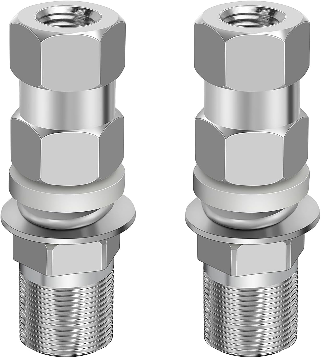 2 Pack Universal Heavy Duty CB Antenna SO239 Stud Mount, Standard 3/8