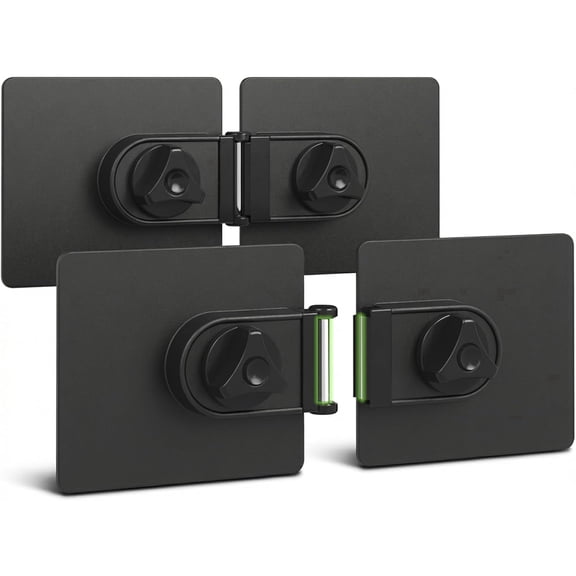 2-Pack Universal Magnetic Monitor Connection Bracket Compatible with All Computer Monitors Curved and Flat Screen Adjustable Magnetic Monitor Alignment Tool with Strong Adhesive