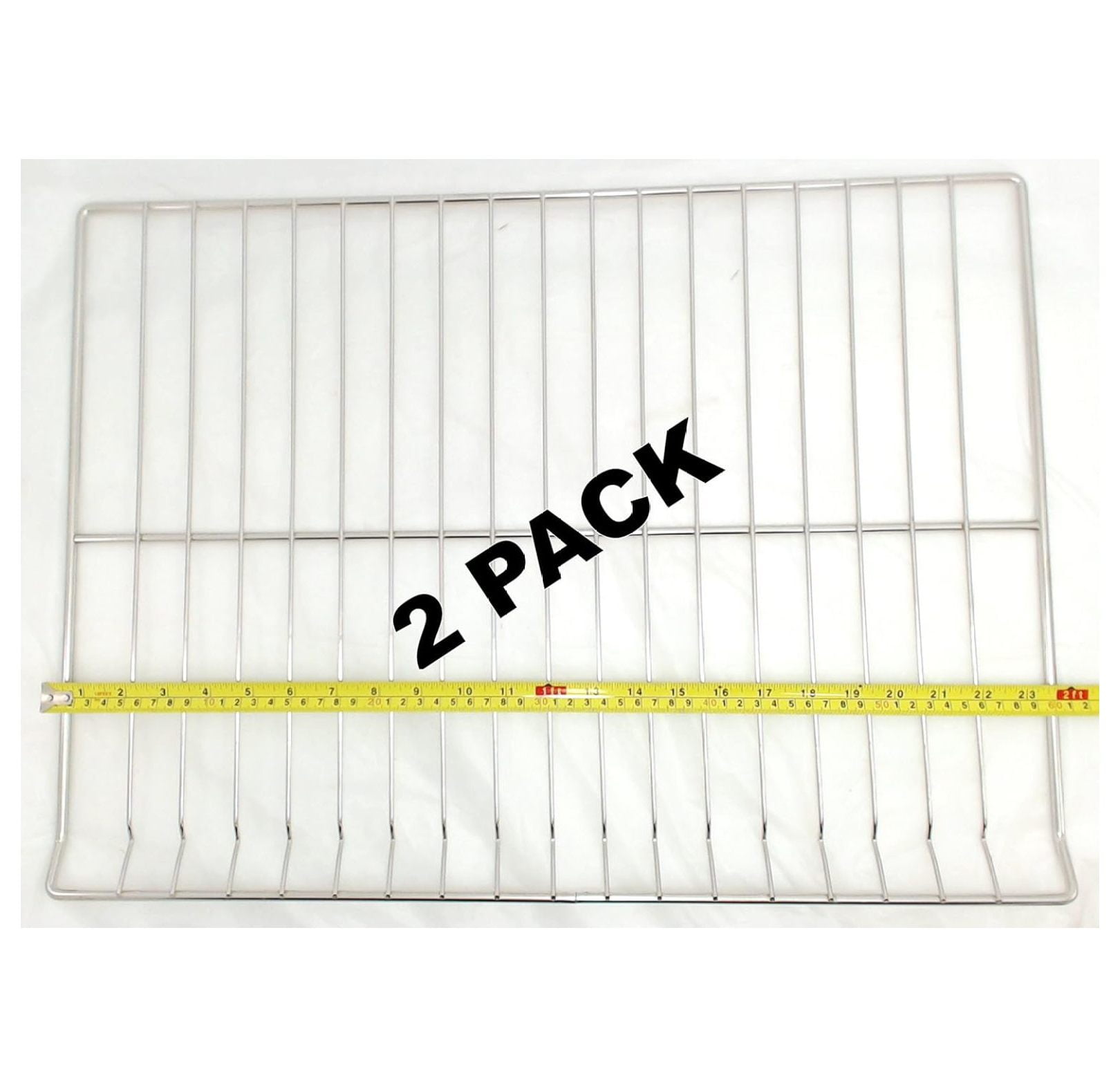 2-Pack Universal Oven Rack Replacement for Hotpoint, AP5665850, PS6447646, WB48T10095 - Durable Steel Construction, Fits Standard Oven Models