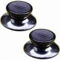 thumbnail image 1 of 2 Pack Universal Pot Lid Cover Knob Handle Cookware Universal Replacement Pot Grip Knob Cap 2.7" Stainless Steel Base, Black, 1 of 5
