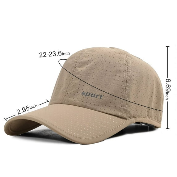 Quick Drying Baseball Cap, Mesh Cooling Hat