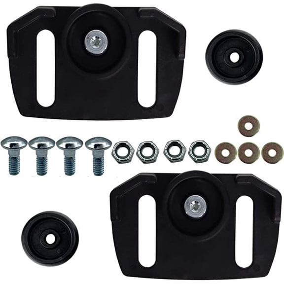 (2 Pack) Universal Roller Snowblower Skid Shoes 490-241-0038 Fits Most 2 and 3 Stage Snow Throwers with Hardware kit