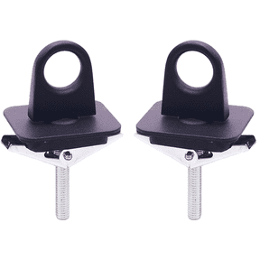 2 Pack Universal Stake Pocket Anchor Point Truck Bed, Pickup Truck, Trailer Black Finish