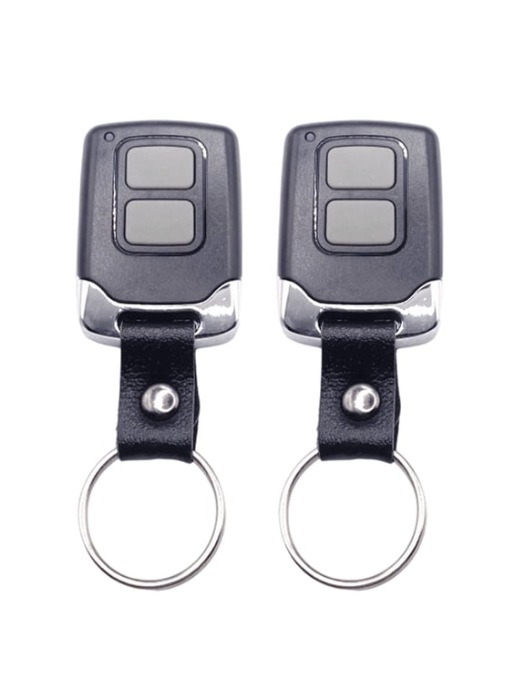 2-Pack Universals Garage Door Keychain Remotes - Compact Design, Easy Programming for All Brand Openers