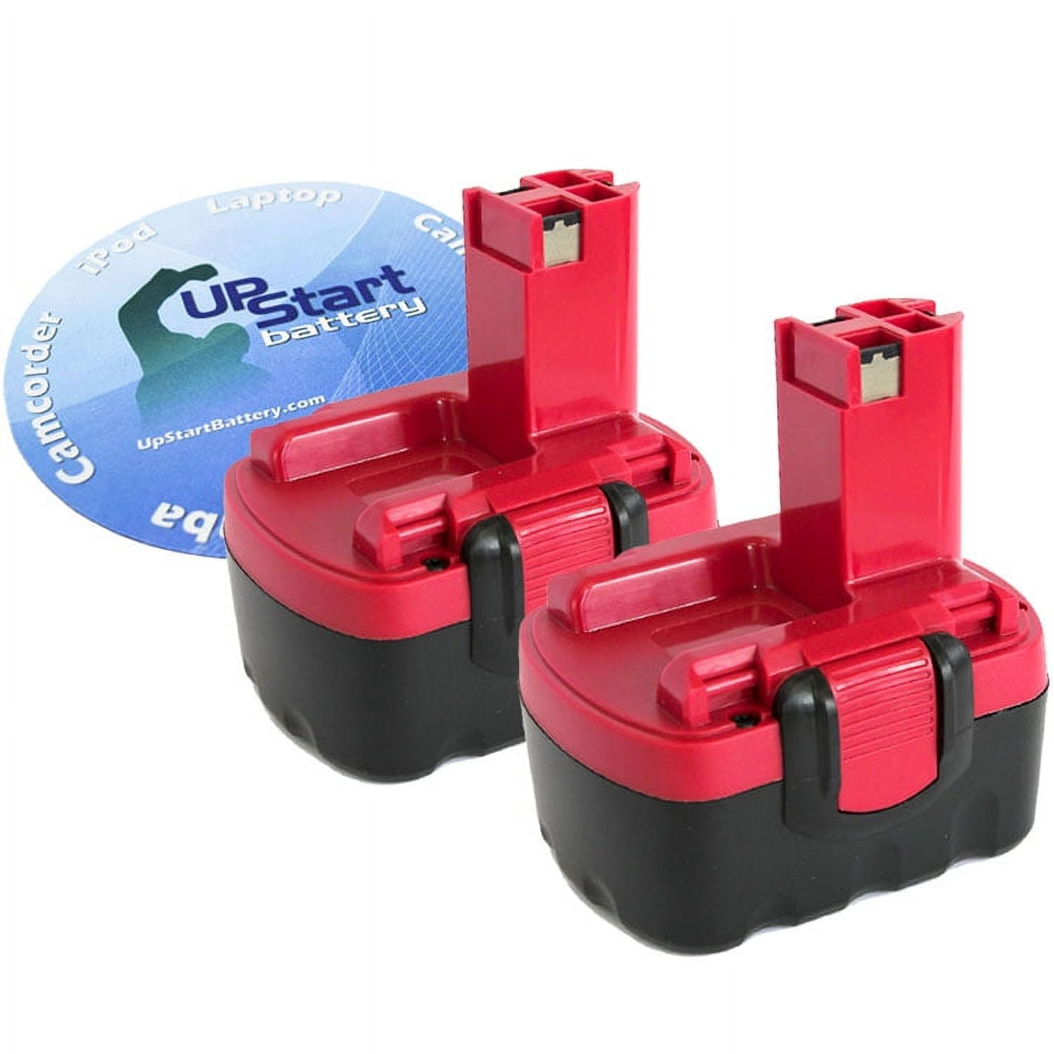 2-Pack UpStart Battery Bosch PSR 14.4VE-2 Battery - Replacement Bosch 14.4V Battery (1300mAh, NICD)