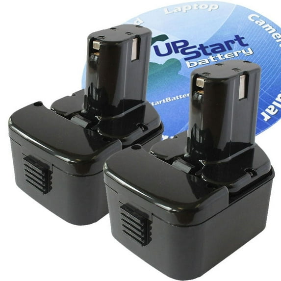 2-Pack UpStart Battery Hitachi WP12DA Battery - Replacement Hitachi 12V Battery (3300mAh NI-MH)