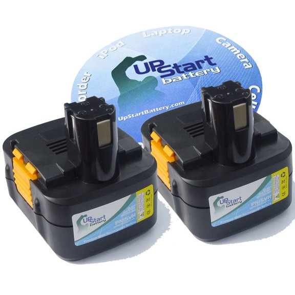 2-Pack UpStart Battery National EZ3530XM Battery - Replacement National 15V Battery (3500mAh NI-MH)