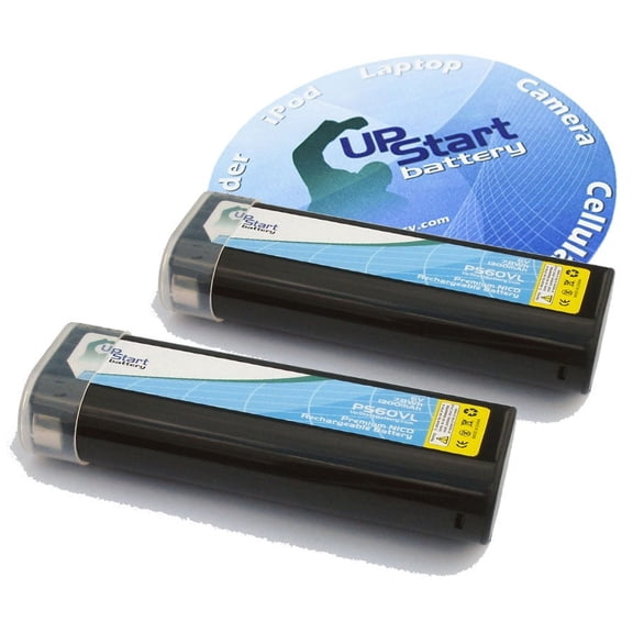 2-Pack UpStart Battery Paslode B20544E Battery - Replacement Paslode 6V Battery (1300mAh NICD)