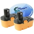thumbnail image 1 of 2-Pack UpStart Battery Ryobi P200 Battery - Replacement Ryobi 18V Battery (1300mAh, NICD), 1 of 3
