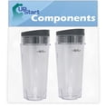 thumbnail image 1 of 2 Pack UpStart Components Replacement Single Serve 16 oz Cup for Ninja Mega Kitchen System BL772 1500-Watt, 1 of 4