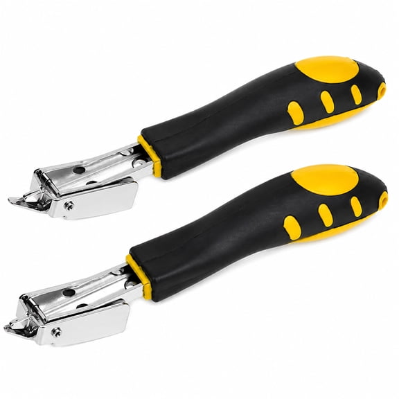 2-Pack Upholstery Staple Remover Tool, Lever-Style Tack and Staple Puller with Non-Slip Handles for Furniture, Carpet, Wood Frames and DIY Projects