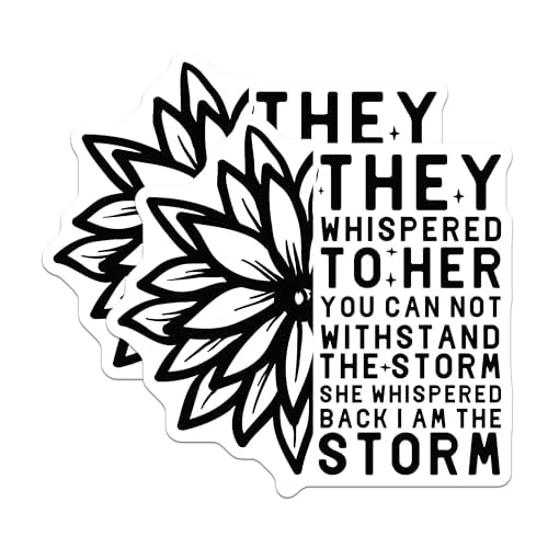 (2 Pack) Uplifting Motivational Quote Magnets - Inspirational Flower - Encouraging Message - 5" On Longest Side - for Cars, Refrigerators, Toolboxes, Lockers - Made in USA BMCS3091