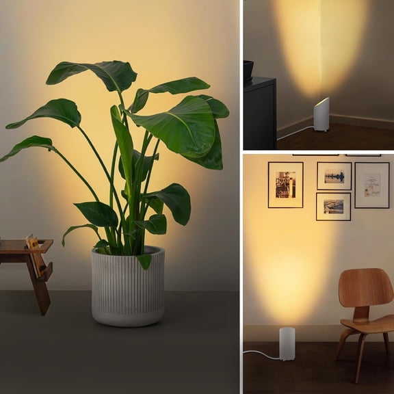 2 Pack Uplighting Indoor Floor Can Light, 5W Up Lights with 2700K LED GU10 Bulbs, Uplights Floor Spot Lights Indoor for Home Accent Lighting, 5.9 FT Plug Cord & Foot Switch