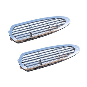 2 Pack Upper Intake Grille Air Vent Compatible w/ 2002-2018 Freightliner M2 100, 106, 112 Semi Truck, Front Hood Side Air Intake Vent